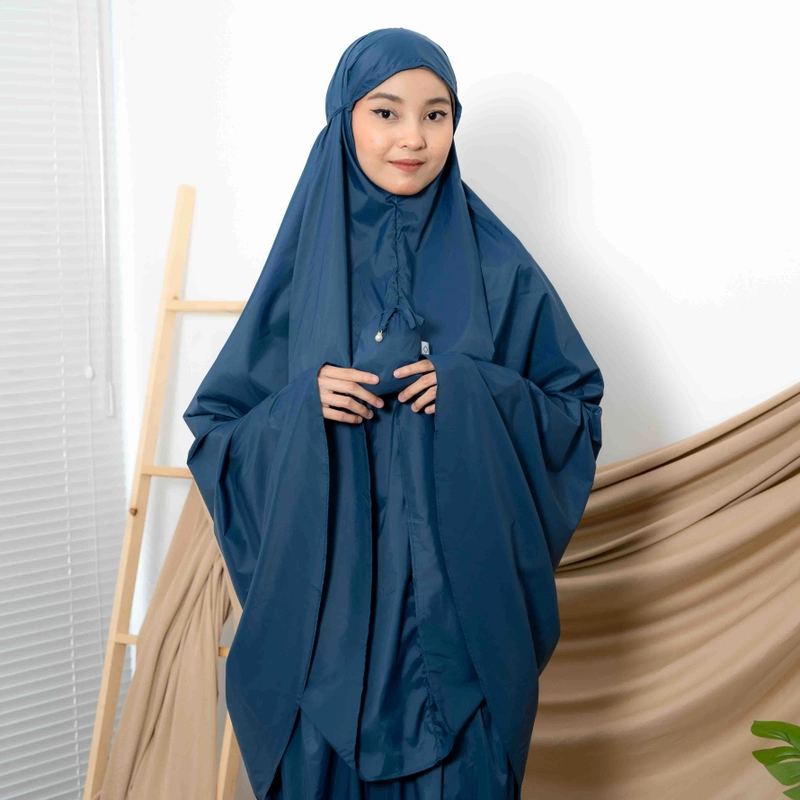 Product image ALF BY ALIF MUKENA MINI PARASUT PREMIUM KOREA TRAVEL - MAJOLICA BLUE ( MKN-026 ) all variant all variant